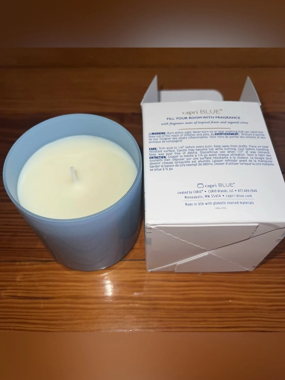 CAPRI BLUE x ANTHROPOLOGIE Volcano Nautical Candle